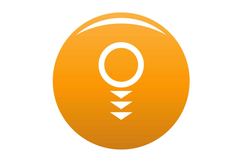 round-arrow-icon-vector-orange
