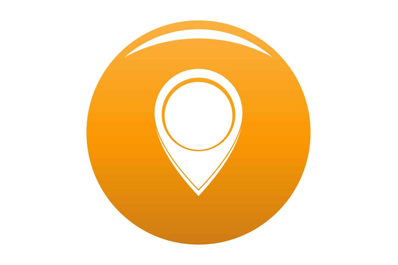 navigation-mark-icon-vector-orange