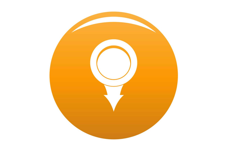 point-icon-vector-orange