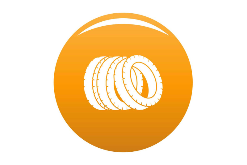 pile-of-tire-icon-vector-orange