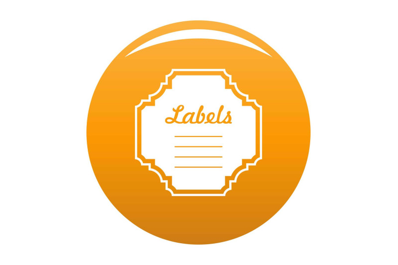 label-tag-icon-vector-orange