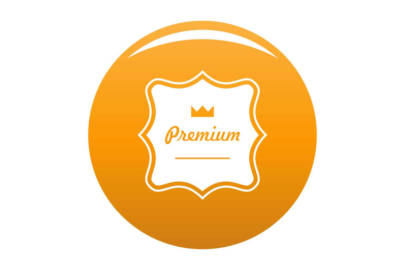 premium-label-icon-vector-orange