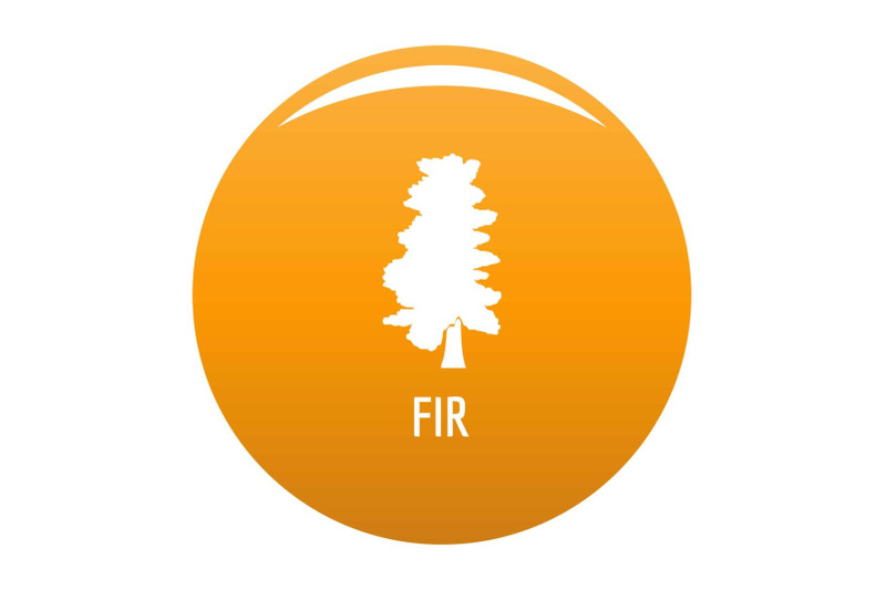 fir-tree-icon-vector-orange