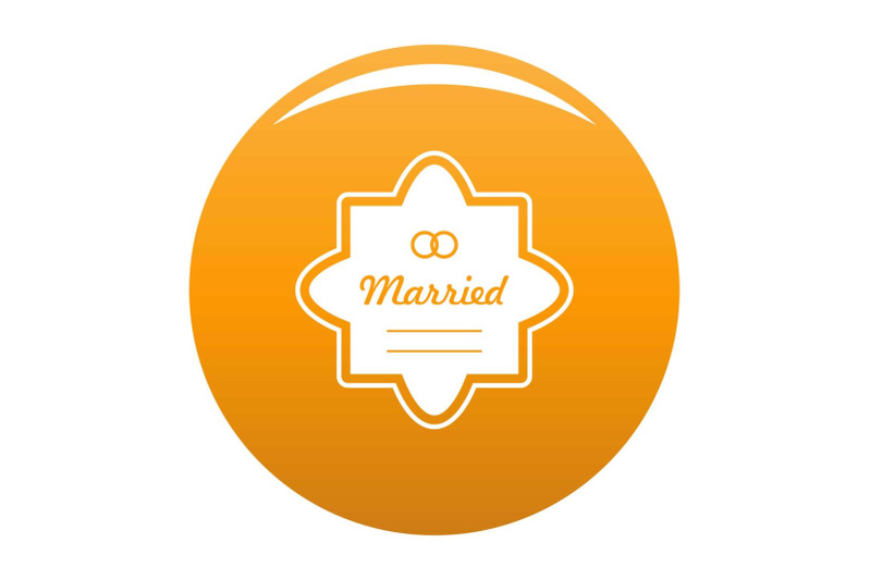 wedding-label-icon-vector-orange