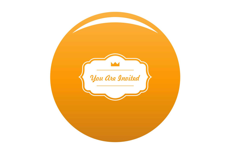 invated-label-icon-vector-orange