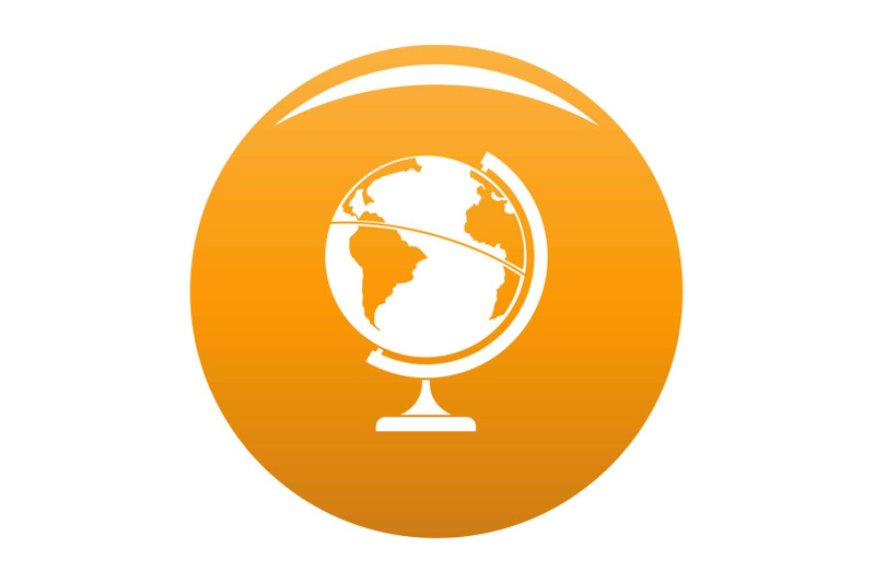 geographic-planet-icon-vector-orange