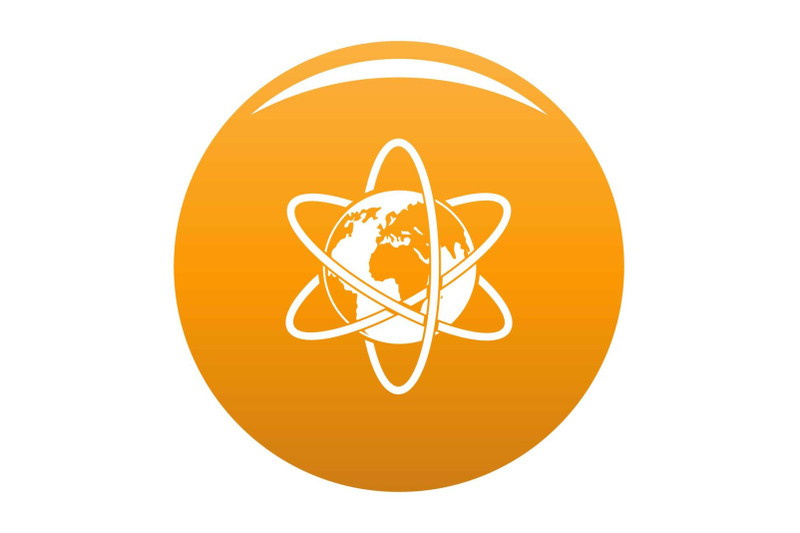 travel-world-icon-vector-orange