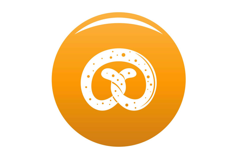 pretzel-icon-vector-orange