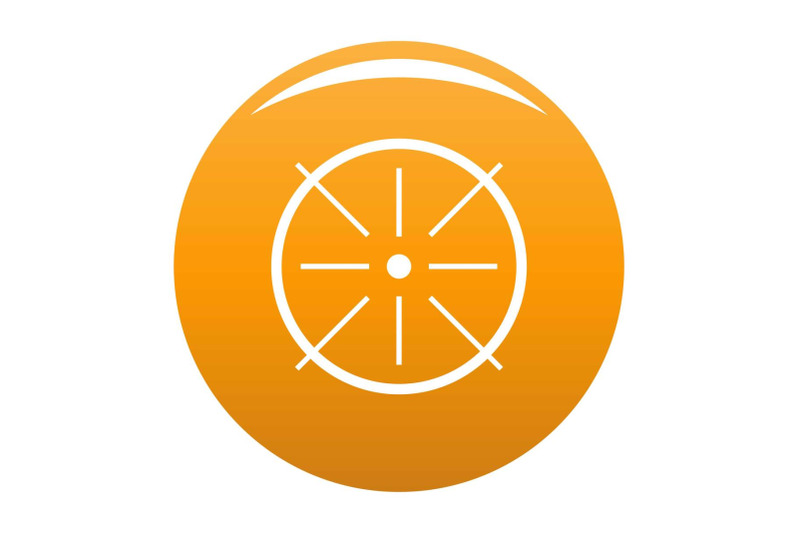 center-icon-vector-orange