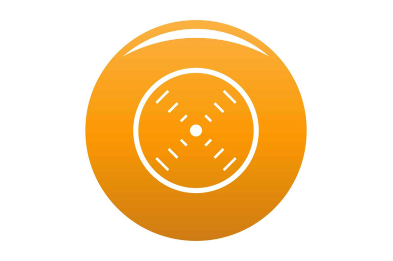 interface-radar-icon-vector-orange