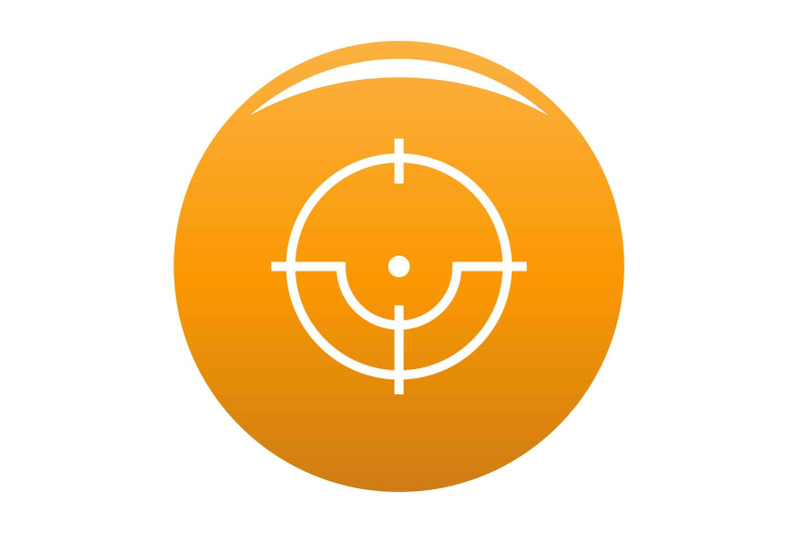 sniper-icon-vector-orange