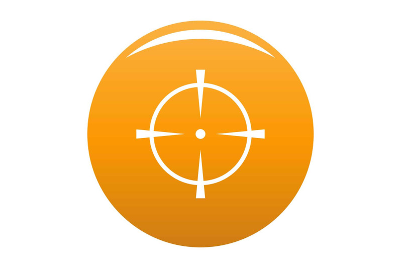 radar-screen-icon-vector-orange
