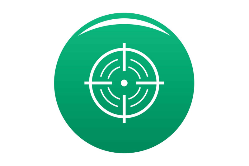 rear-sight-icon-vector-green