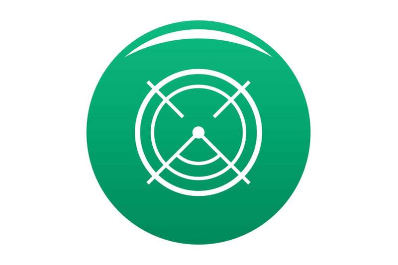 aim-radar-icon-vector-green