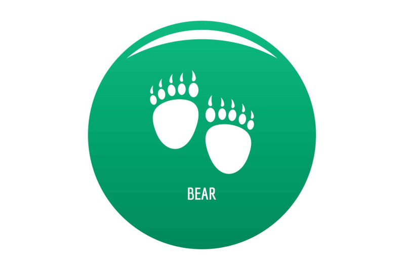 bear-step-icon-vector-green