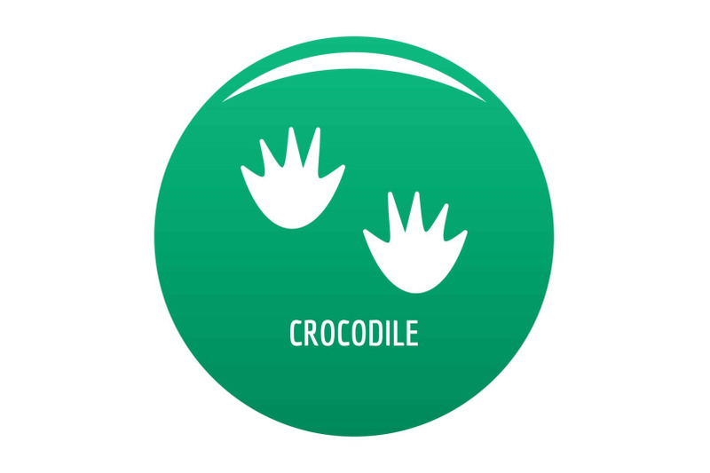 crocodile-step-icon-vector-green