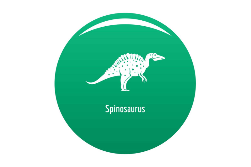 spinosaurus-icon-vector-green