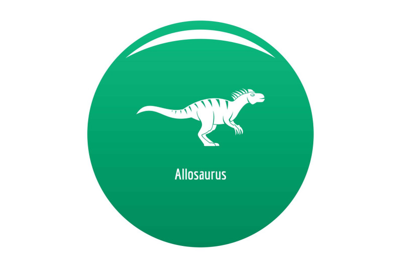 allosaurus-icon-vector-green