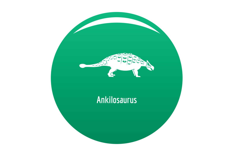 ankilosaurus-icon-vector-green