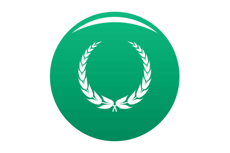 heraldic-wreath-icon-vector-green