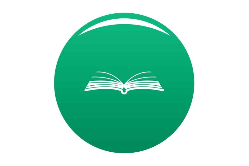 book-literature-icon-vector-green