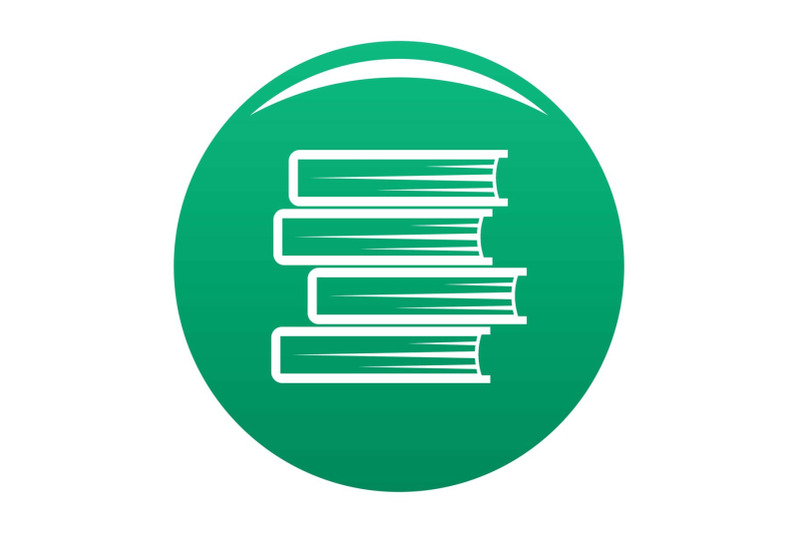 book-student-icon-vector-green