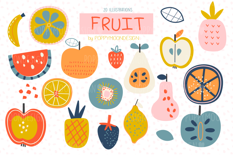 fruit-clipart-set