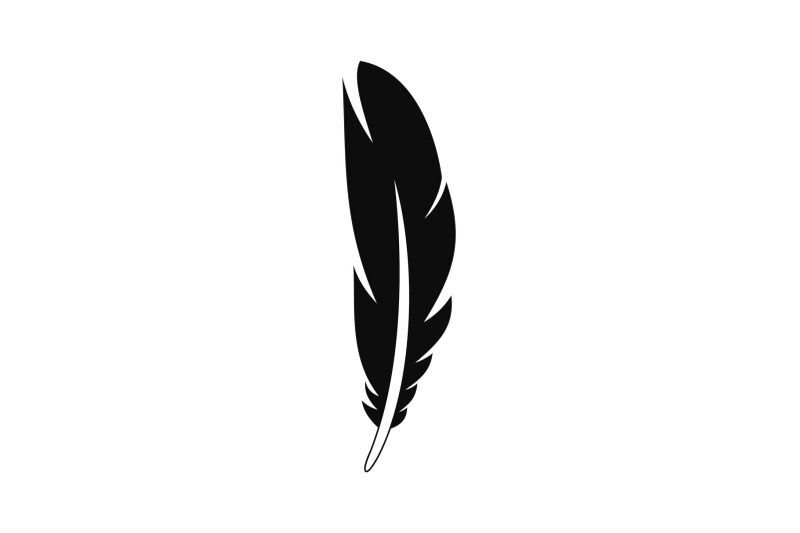decorative-feather-icon-simple-style