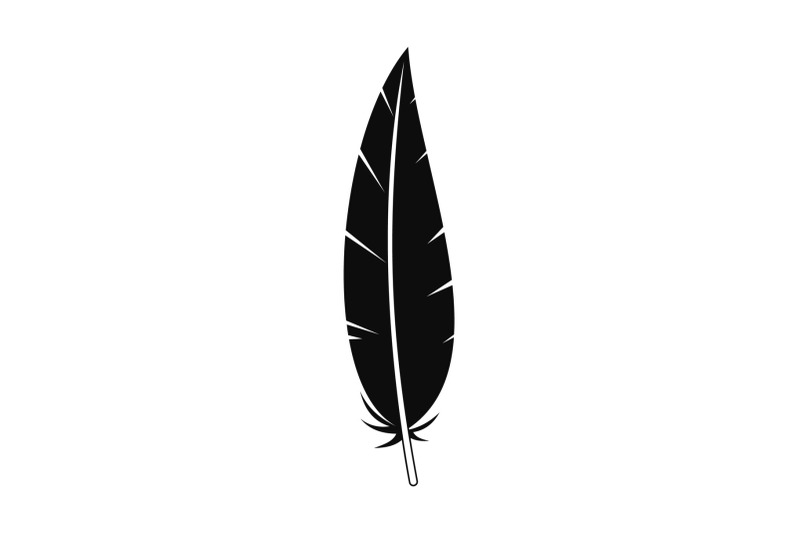 boho-feather-icon-simple-style