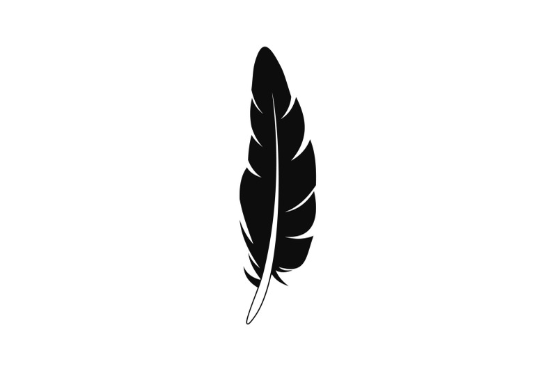 hipster-feather-icon-simple-style