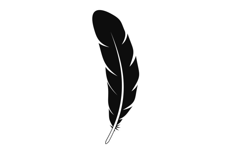 tribal-feather-icon-simple-style