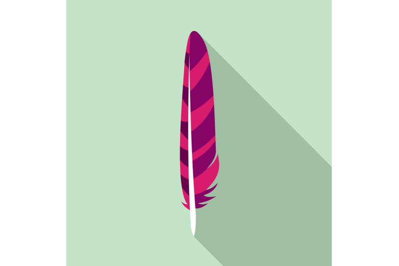 ornate-feather-icon-flat-style