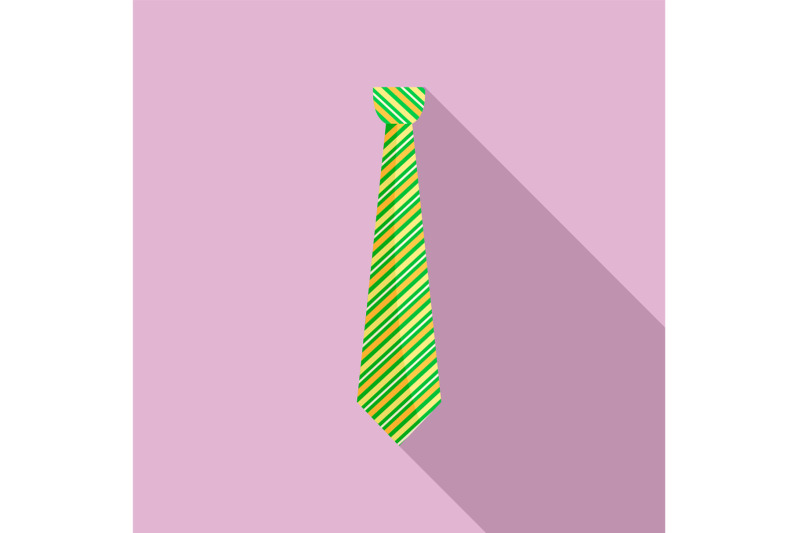 green-tie-icon-flat-style