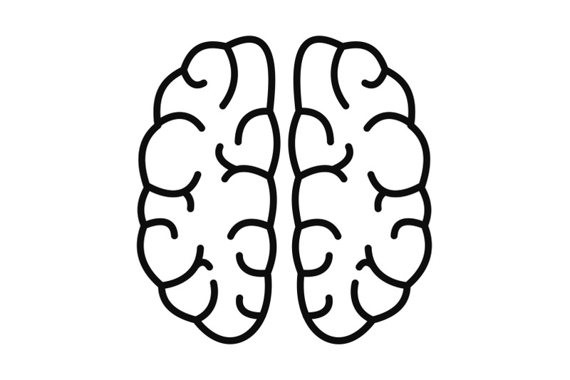 mind-brain-icon-outline-style