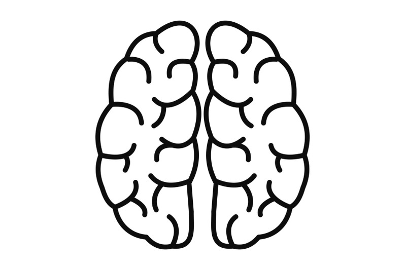 human-brain-icon-outline-style