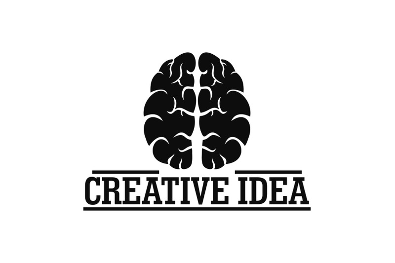 creative-idea-brain-logo-simple-style