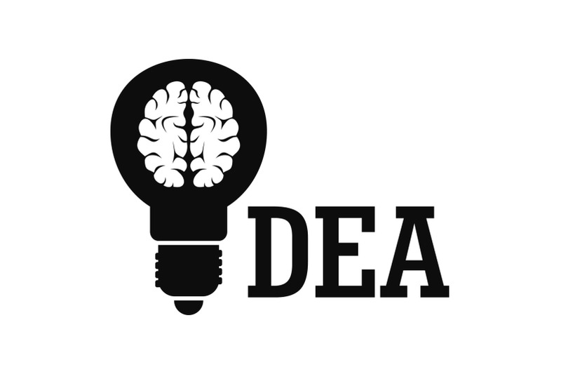 brain-idea-logo-simple-style