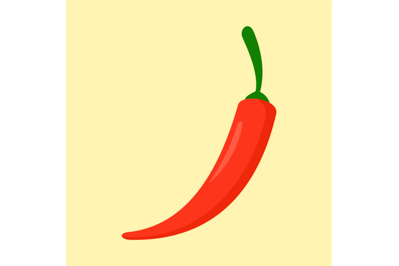 red-chilli-icon-flat-style