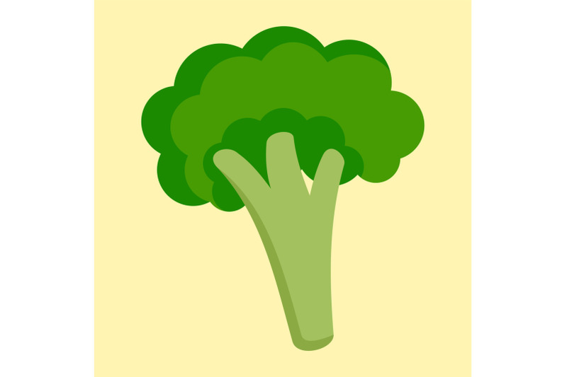 broccoli-icon-flat-style