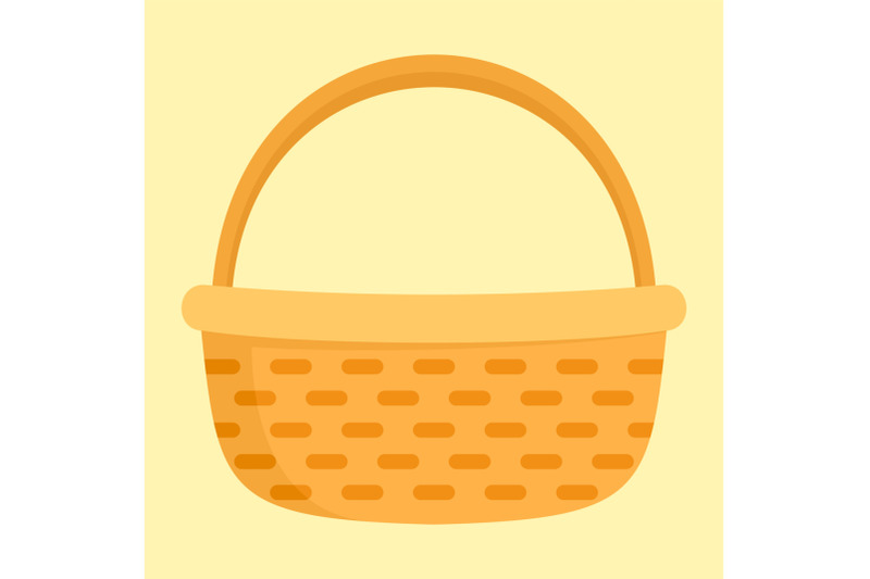 vegetables-basket-icon-flat-style