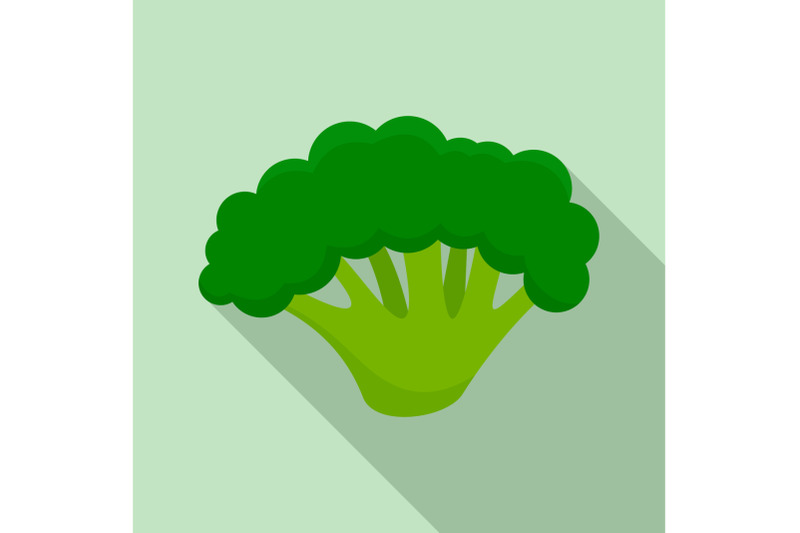 fresh-broccoli-icon-flat-style