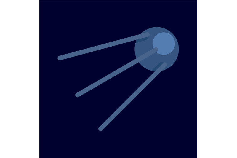 ball-satellite-icon-flat-style