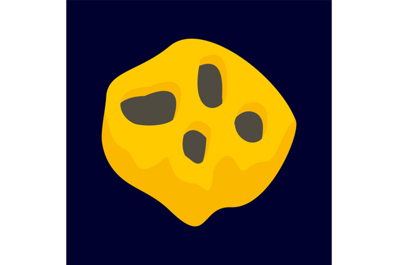 asteroid-icon-flat-style