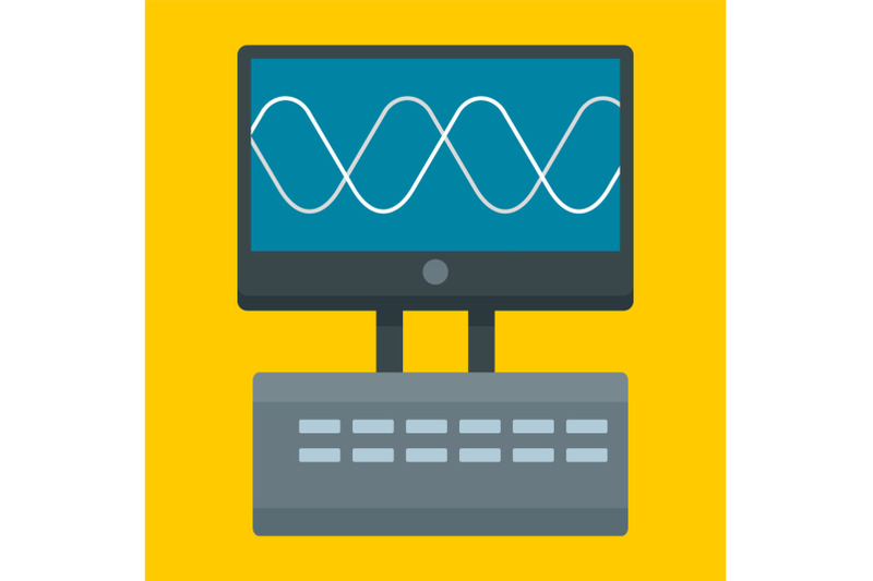 oscillation-device-icon-flat-style