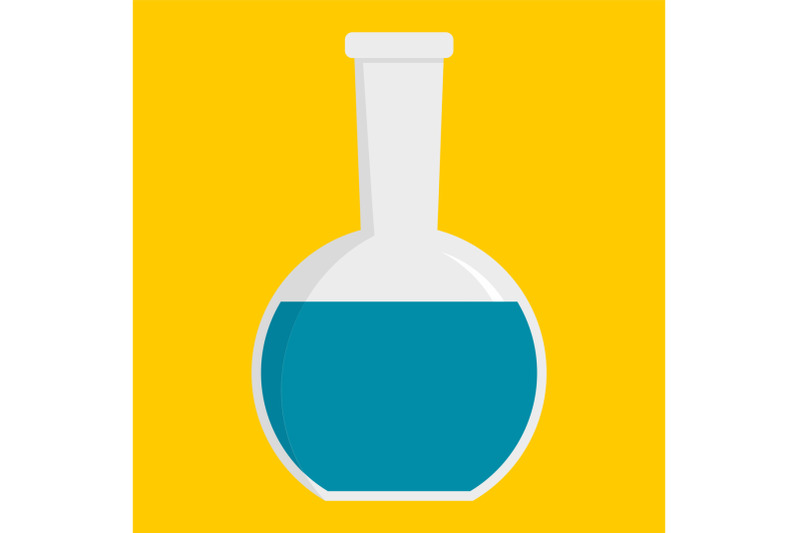 chemistry-flask-icon-flat-style