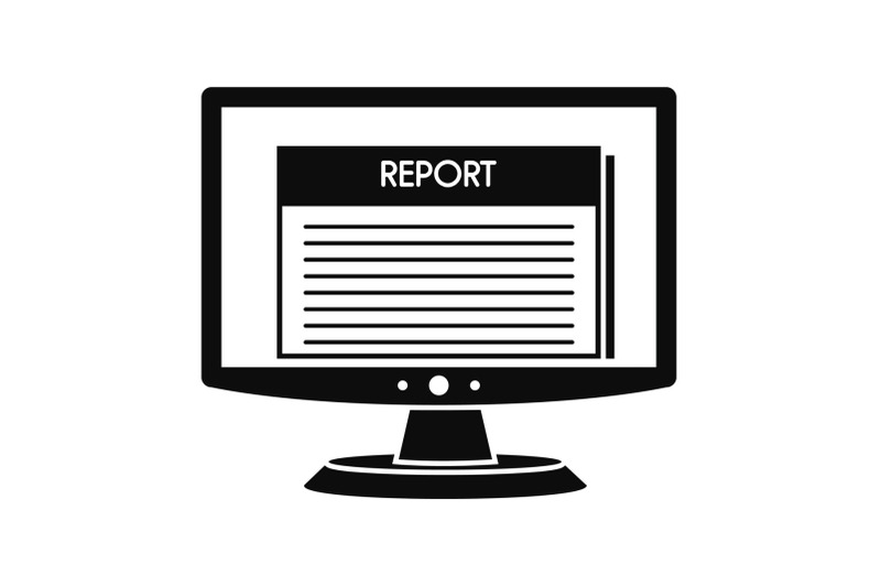 digital-tax-report-icon-simple-style