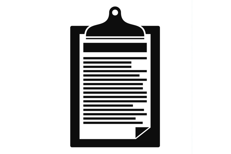 check-paper-tax-icon-simple-style