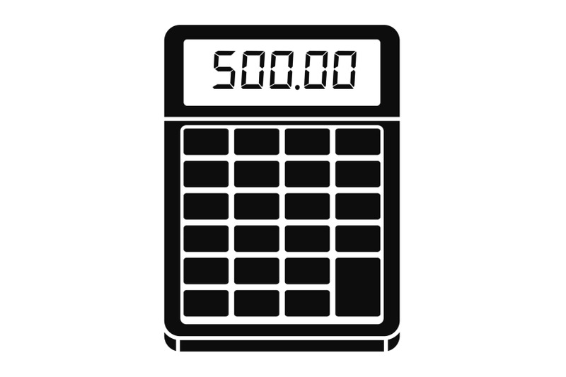 financial-calculator-icon-simple-style