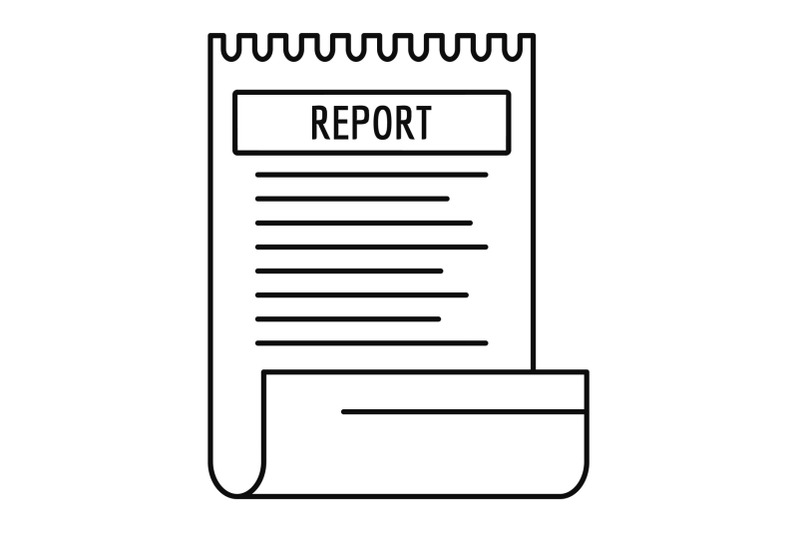 bill-paper-report-icon-outline-style