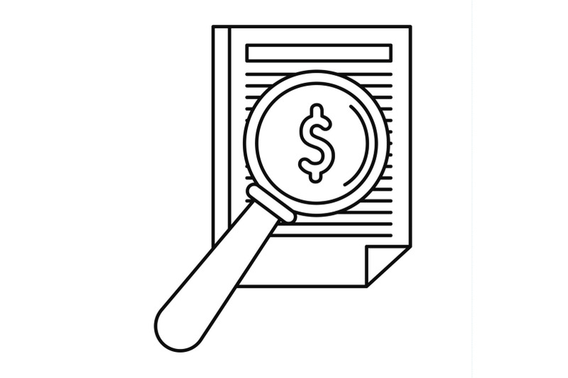 payment-paper-icon-outline-style